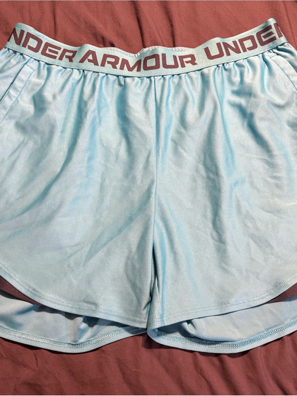 Under Armour Women's Sky Blue Athletic Shorts